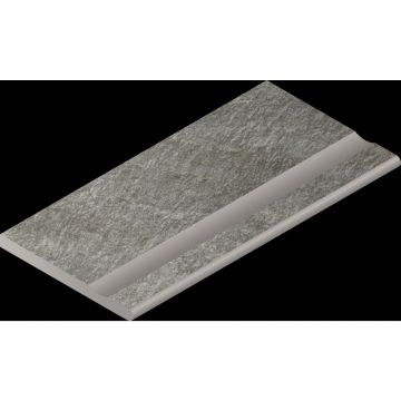 Бортик с выемкой закругленный Italon (Италон) Магма Фог 30х60 см, 620090001347