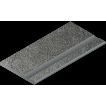 Бортик с выемкой закругленный Italon (Италон) Магма Графит 30х60 см, 620090001348