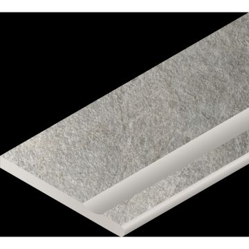 Бортик с выемкой закругленный правый Italon (Италон) Магма Сильвер 30х60 см, 620090001351