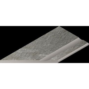 Бортик с выемкой закругленный левый Italon (Италон) Магма Фог 30х60 см, 620090001357