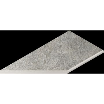 Бортик закругленный левый Italon (Италон) Магма Сильвер 30х60 см, 620090001371