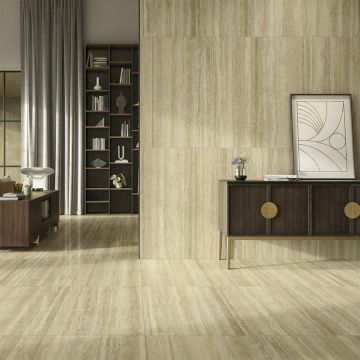 Керамогранит Italon (Италон) Travertino Romano lux 80x160 см, 610015000590