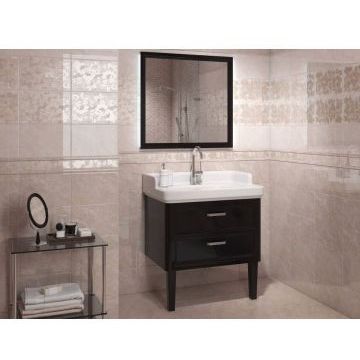 Бордюр Kerama Marazzi (Керама Марацци) Баккара беж темный багет 5х20 см, толщ. 19 мм (BLB023)