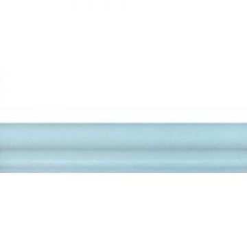 Керамическая плитка Kerama Marazzi (Керама Марацци) Бордюр Багет Мурано голубой 3x15 см, толщ. 16 мм, BLD019