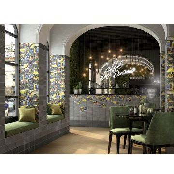 Декор Kerama Marazzi (Керама Марацци) Граффити металл серый светлый 9,9х20 см, толщ. 8 мм (TG/ A04/ 19065)