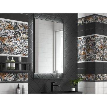 Декор Kerama Marazzi (Керама Марацци) Граффити металл серый 9,9х20 см, толщ. 8 мм (TG/ B04/ 19066)