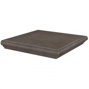 Ступень угловая Kerama Marazzi (Керама Марацци) Хадду коричневая матовая 34x34x0,8 см, KM4040G0031NGTA