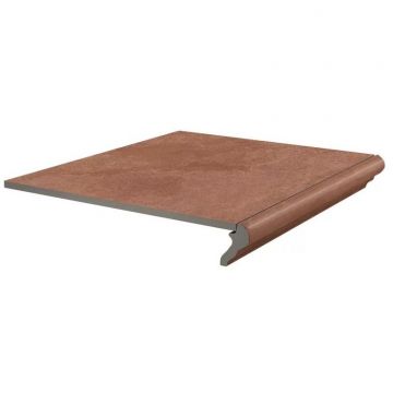Ступень фронтальная Kerama Marazzi (Керама Марацци) Хадду красная матовая 40,2x34x0,8 см, KM4040G0021NGTF
