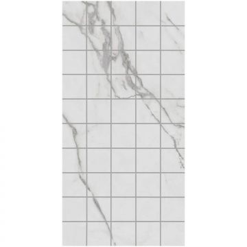 Декор чипсет Коррер белый глянцевый обрезной 30x60x0,9 см Керама Марацци KMD2PTG003BR