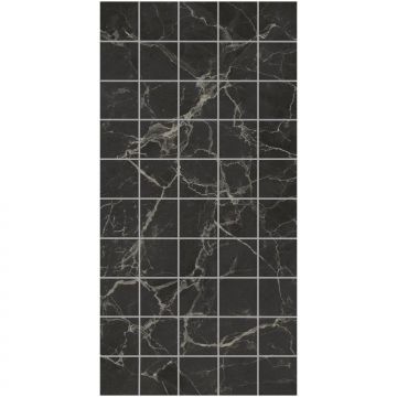 Декор чипсет Коррер чёрный глянцевый обрезной 30x60x0,9 см Керама Марацци KMD2PTG004BR