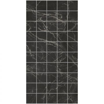 Декор чипсет Коррер чёрный глянцевый обрезной 30x60x0,9 см Керама Марацци KMD2PTG004BR