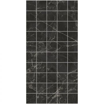 Декор чипсет Коррер чёрный глянцевый обрезной 30x60x0,9 см Керама Марацци KMD2PTG004BR