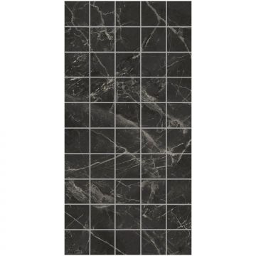 Декор чипсет Коррер чёрный глянцевый обрезной 30x60x0,9 см Керама Марацци KMD2PTG004BR