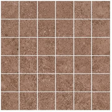 Декор Руссильон мозаичный коричневый матовый обрезной 30x30x0,9 см Керама Марацци KMD2MSA014BR