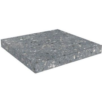 Ступень угловая клееная Терраццо серый темный 33x33x0,9 см Керама Марацци SG632820R/GCA