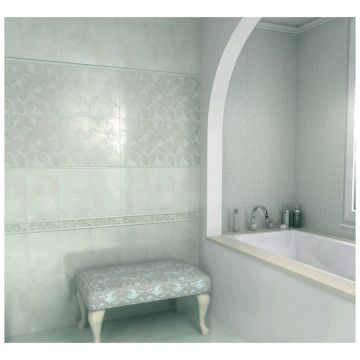 Бордюр Керама Марацци Аида 25х5,4 см зеленый глянцевая AR336195, Kerama Marazzi