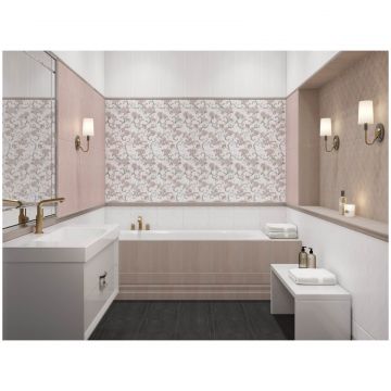 Бордюр Керама Марацци Марсо 30х2,5 см розовый ректификат SPA025R, Kerama Marazzi