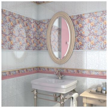 Бордюр Керама Марацци Morris 30х5,7 см голубой глянцевая CC2468229, Моррис, Kerama Marazzi