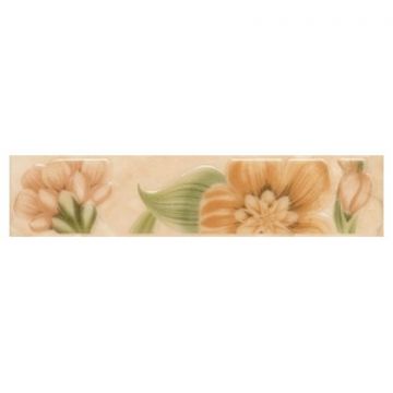 Бордюр Керама Марацци Фантазия 25х5,4 см бежевый глянцевая BR1446232, Kerama Marazzi