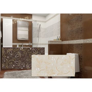 Декор Lasselsberger (Лассельсбергер) Наоми коричневый 19,8х39,8 см