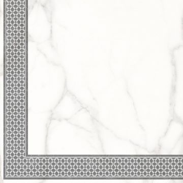 Декор Lasselsberger (LB Ceramics) Каррара Нова Белый матовый 45x45 см, 7346-0004-1001