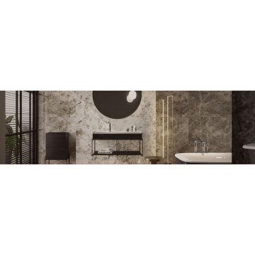 Керамогранит Vitra (Витра) MarbleSystem Аляска лаппатированный R9 Ректификат K948091LPR 60х120 см