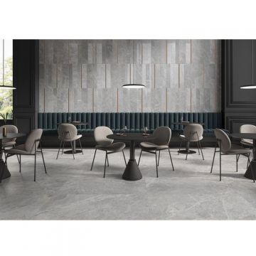 Керамогранит Vitra (Витра) Marmostone Светло-серый полированный ректификат 60х120 см, K950176FLPR1VTST