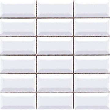 Настенная плитка Vitra (Витра) Metro Tiles Белая глянцевая 5x10 см, K5235824