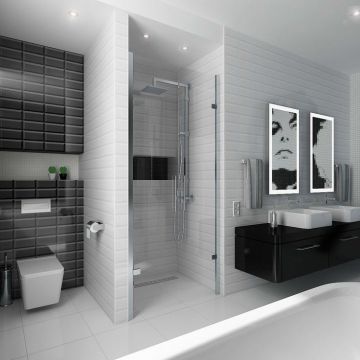 Настенная плитка Vitra (Витра) Metro Tiles Белая глянцевая 5x10 см, K5235824