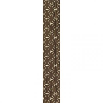 Бордюр Vitra (Витра) Ethereal Золотой Геометрический Коричневый глянцевый 9x60 см, K94434700001VTE0