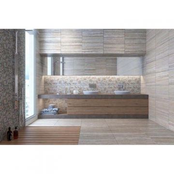 Керамогранит Vitra (Витра) Travertini Коричневый шлифованный ректификат 60x60 см, K945354HR001VTE0