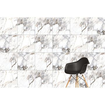 Керамогранит Vitra (Витра) Marble-X Бреча Капрайа Белый лаппатированный ректификат 60x60 см, K949761LPR01VTE0