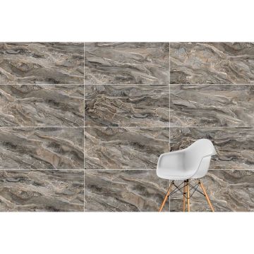 Керамогранит Vitra (Витра) MarbleSet Оробико Темный Греж лаппатированный R9 ректификат 60x120 см, K951333LPR01VTEP