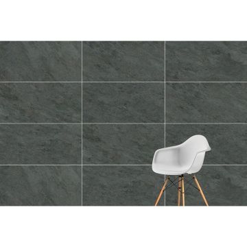 Керамогранит Vitra (Витра) Quarstone Антрацит матовый R10B 7 ректификат 60x120 см, K951806R0001VTEP