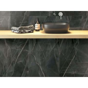 Керамогранит Vitra (Витра) CityMarble Калакатта Блэк 7ЛПР R9 60x60 см, K951838LPR01VTE0