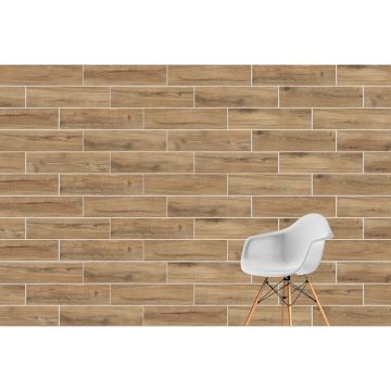 Керамогранит Vitra (Витра) OriginWood Орех Матовый R10A 7R 20x80 см, K952409R0001VTE0