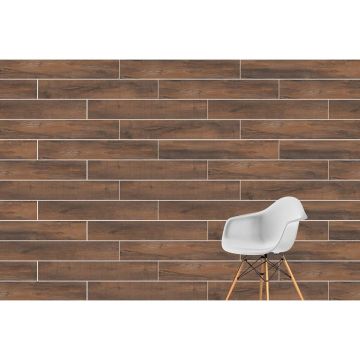 Керамогранит Vitra (Витра) Aspenwood Вишня Матовый R10A Ректификат 20x120 см, K946243R0001VTEB