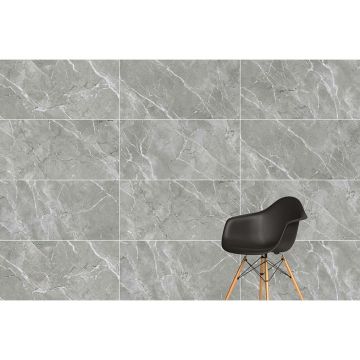 Керамогранит Vitra (Витра) SilkMarble Бреча Серый Матовый R9 Ректификат 60x120x0.9 см, K947780R0001VTSP