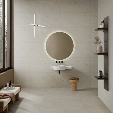 Керамогранит Vitra (Витра) SilkMarble Марфим Кремовый Матовый R9 Ректификат 60x120x0.9 см, K947783R0001VTSP
