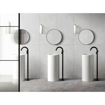 Керамогранит Vitra (Витра) MicroCement Светло-серый Матовый R10A Ректификат 60x120x0.9 см, K947891R0001VTSP