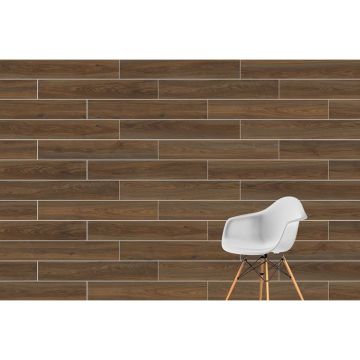 Керамогранит Vitra (Витра) Walnut Венге Матовый R10A Ректификат 20x120x0.9 см, K947906R0001VTEB