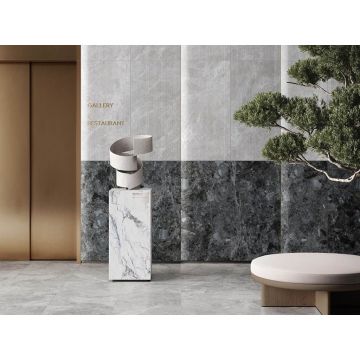 Керамогранит Vitra (Витра) MarbleS Тундра Серый R9 лаппатированный 60x120 см, K948086LPR01VTER