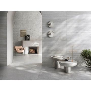 Керамогранит Vitra (Витра) StoneS Чеппо Ди Гре Серый Матовый Ректификат 60x120 см, K948097R0001VTER
