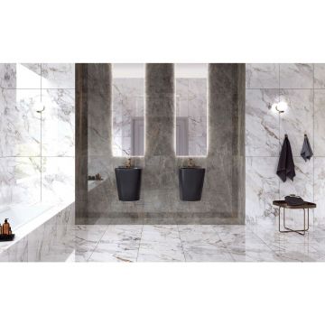 Керамогранит Vitra (Витра) Marble-X Бреча Капрайа Белый лаппатированный 60x120x0.8 см, K949747LPR01VTER