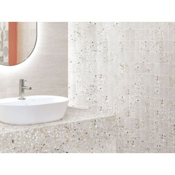 Керамогранит Vitra (Витра) Terrazzo-X Светлый лаппатированный 60х120x0.9 см, K949753LPR01VTE0
