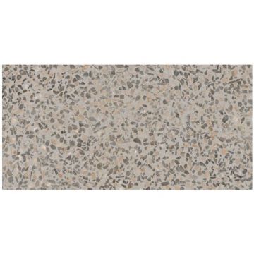 Керамогранит Vitra (Витра) Terrazzo-X Темный лаппатированный 60х120x0.9 см, K949754LPR01VTET