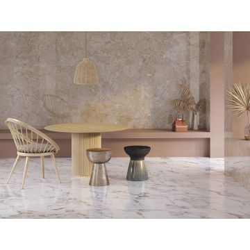 Керамогранит Vitra (Витра) Marble-X Бреча Капрайа Белый лаппатированный 60x60x0.8 см, K949761LPR01VTET
