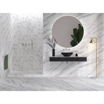 Керамогранит Vitra (Витра) MarbleSet Венато Светло-серый лаппатированный R9 60x120x0.9 см, K951330LPR01VTET