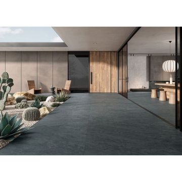 Керамогранит Vitra (Витра) Quarstone Антрацит Матовый R10B ректификат 60x120x0.9 см, K951806R0001VTEP