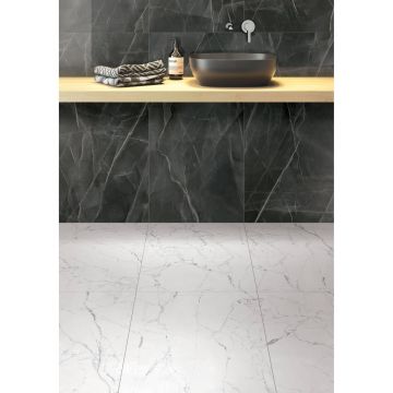 Керамогранит Vitra (Витра) CityMarble Калакатта Блэк лаппатированный R9 60x60x0.9 см, K951838LPR01VTE0